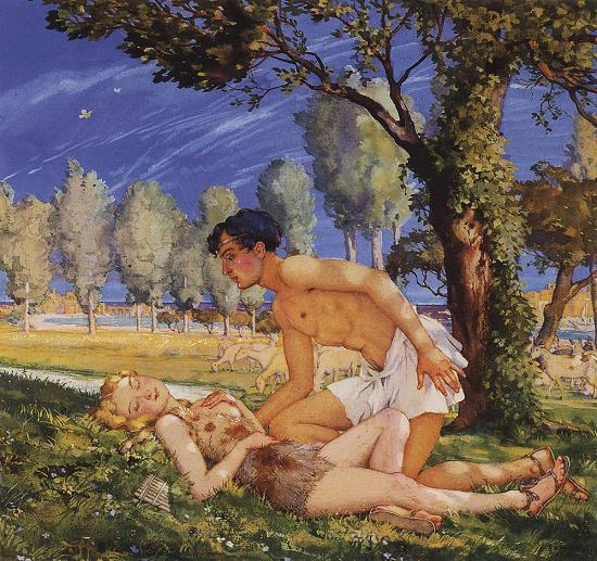 Daphnis And Chloe by Konstantin Somov